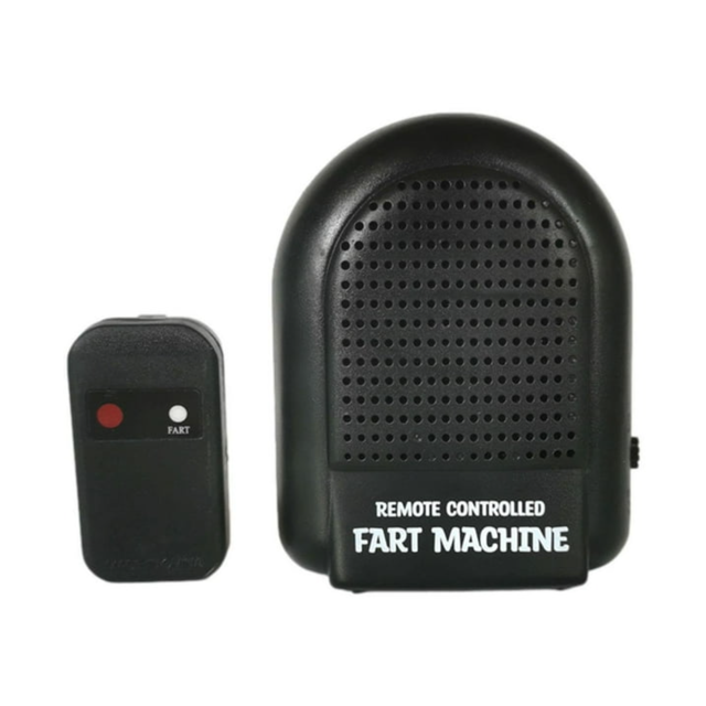 Tricky Fart Machine Remote Control Toy - 15m Wireless Range, 5H Usage Time, High-Quality Plastic Prank Device with 300mAh Lithium Battery, 443MHz Frequency, Fun Gag Gift for Kids, Friends, Birthdays
