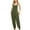 Green, variant on Womens Overalls Loose Fit Linen Jumpsuits Casual Solid Color Sleeveless Rompers with Pockets 2024 Gym Comfy Jumpers One Piece Pants, Black, L