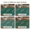 thumbnail image 7 of ODIKA 9'x12' Washable Area Rug Doormat Athletic Door Pitch Displaying Soccer Ground Lines Field for Dining Room, Basement, Large Office, Non-Slip Chair-Friendly, 7 of 7