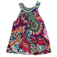 thumbnail image 2 of Franhais Toddler Baby Girl Sleeveless Dress Round Neck Bohemian Print Sundress Long Dress, 2 of 7