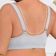 thumbnail image 4 of UngA Bralettes for Women With Support Comfortable Bras Support Push Up Low Cut no Underwire Bras Seamless Tshirts Bras Grey,4XL, 4 of 7