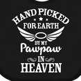 thumbnail image 4 of Inktastic Handpicked for Earth by My Pawpaw in Heaven with Angel Wings Boys or Girls Baby Bib, 4 of 4