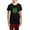 With Red Plaid Pant, variant on CafePress - Grunge Shamrock Women's Dark Pajamas - Women's Short Sleeve Print T-Shirt and Pants Dark Cotton Pajama Set