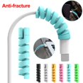 thumbnail image 2 of 1pcs Espiral Cable protector Línea De Datos Bobina De Silicona Enrollador Android USB De Carga Gao Jiahui unisex, 2 of 2