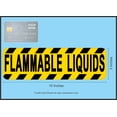 thumbnail image 3 of 10in x 3in Flammable Liquids Magnet Vinyl Magnetic Business Safety Sign, 3 of 3