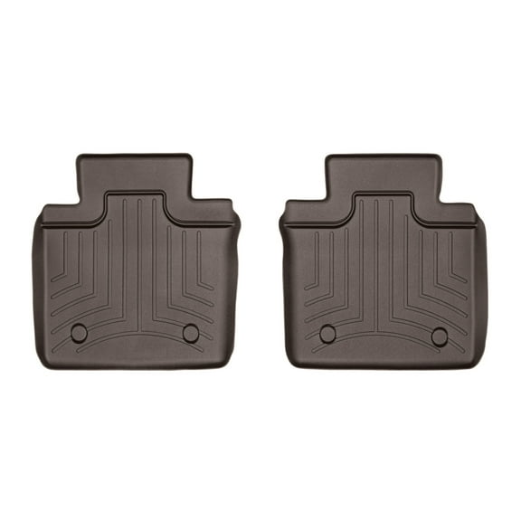 WeatherTech Custom Fit FloorLiners compatible with 2016-2016 Maserati Quattroporte - 2nd Row (2-Piece Liner), Cocoa