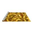 thumbnail image 2 of Ahgly Company Machine Washable Indoor Square Abstract Yellow Modern Area Rugs, 4' Square, 2 of 4