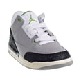 thumbnail image 2 of Jordan 3 Retro Little Kid's Shoes Light Smoke Grey/Chlorophyll/Black 429487-006, 2 of 6