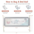 thumbnail image 3 of Topcobe Vertical Lifting Baby Bed Rail with Lock, Bed Rails for Toddlers-L, 3 of 9