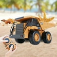 thumbnail image 6 of Interesting Engineering Vehicles Remote Control Bulldozer and Loader Set (9-Channel), 2.4GHz RC Construction Vehicles, Made of Metal Alloy, with Cool Lights and Sound Effects, 6 of 6