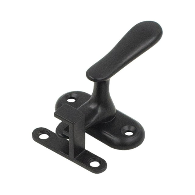 Cerradura para puerta corrediza de granero, pestillo de puerta abatible, pestillo de puerta abatible, puerta de armario negra Negro Pequeño