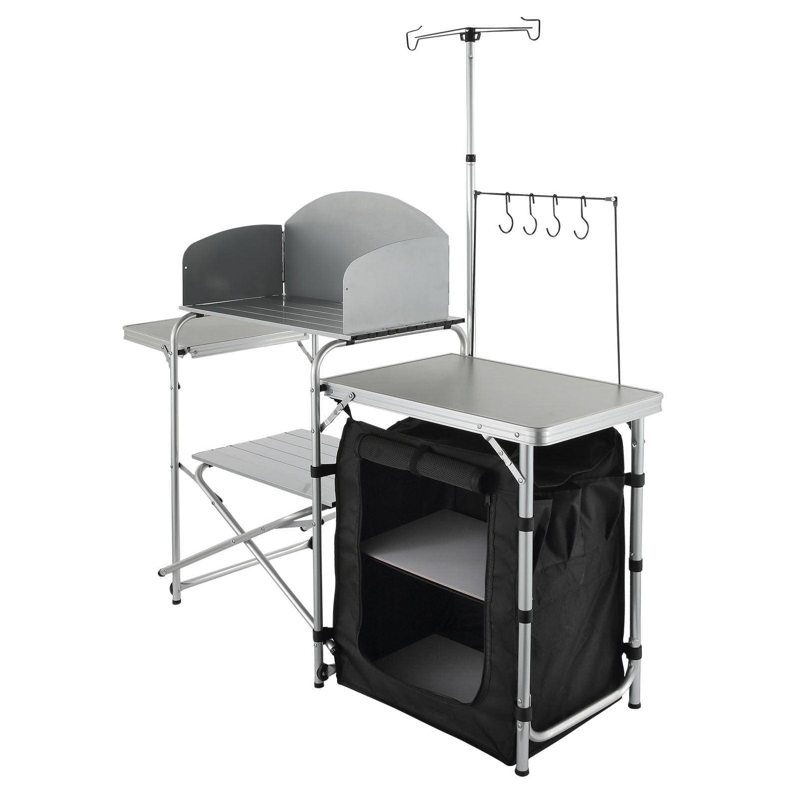 Durable ozark trail portable camp kitchen and sink table hotsell
