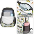 thumbnail image 4 of Excavator and Cone White Pattern 17" School Backpacks for Teens,Waterproof Oxford Fabric,S-Shape Padded Straps for School,Travel,Hiking,Camping, 4 of 6