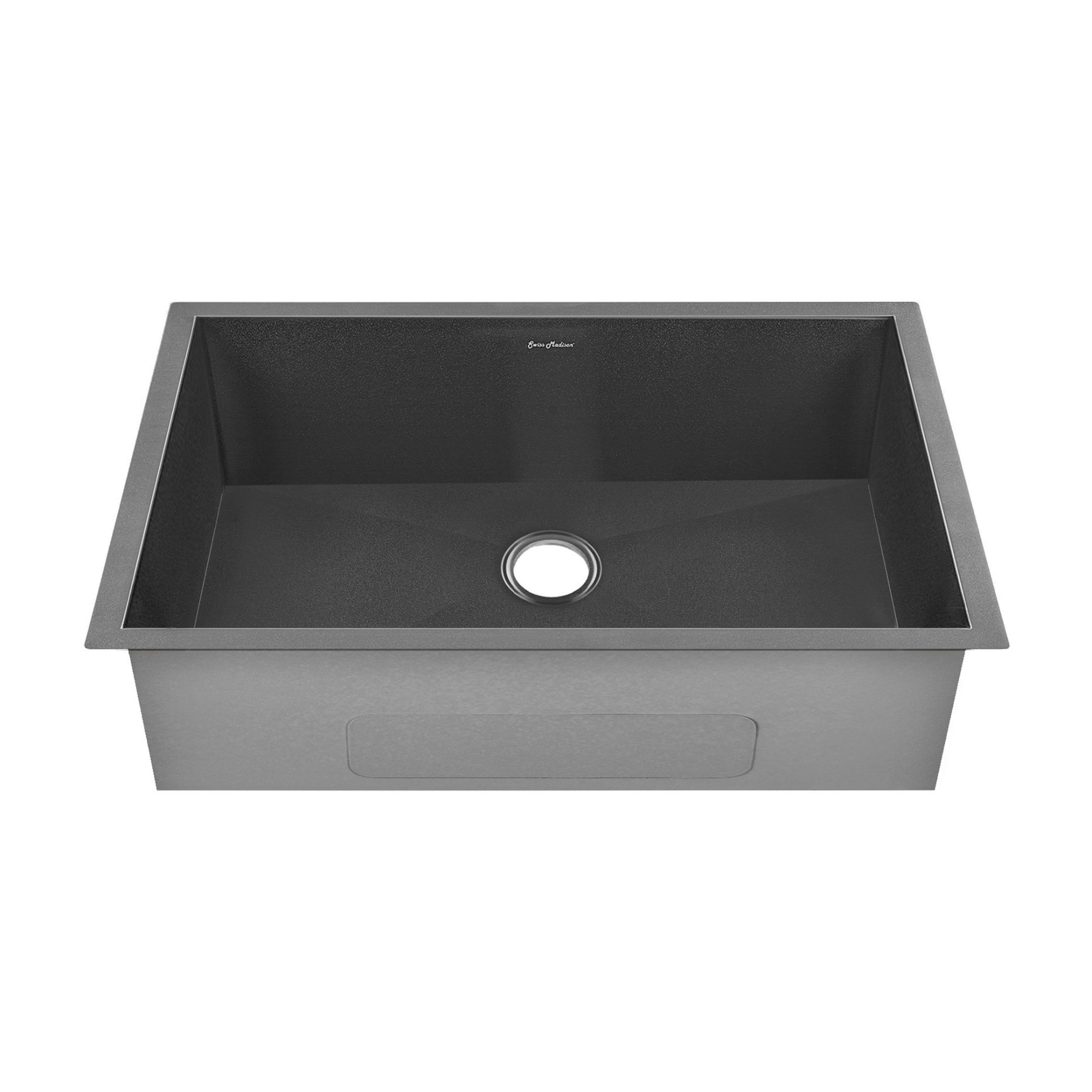 Tourner 26 x 18 Stainless Steel, Single Basin, Undermount Kitchen Sink, Black