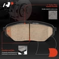 thumbnail image 3 of A-Premium Front Ceramic Disc Brake Pads Set Compatible with Hyundai Veracruz 2007-2012 3.8L, 4 Pcs, 3 of 8