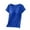 Blue, variant on WREESH Women's Lightweight T-Shirt with Built-In Bra Scoop Neck Cap Sleeve Yoga Wear Blue