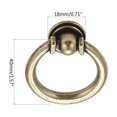 thumbnail image 2 of Anillo gabinete de los muebles de la vendimia 1pc Tirador Mando de zinc anillo de aleación Tire del cajón del armario armario de la cocina manijas de las puertas 35 / 40mm, 2 of 7