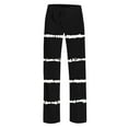 thumbnail image 3 of LIaqionyy Girls Striped Pants Workout Yoga Pant Casual Kids Elastic Waist Lightweight Wide Leg Trousers with Pockets, 3 of 7