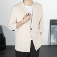 thumbnail image 2 of Casual Blazer For Men Qiggri Men's Fashionable Solid Color Lapel Breasted Hanging Pocket Suit Jacket, 2 of 9