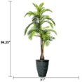 thumbnail image 3 of Vintage Home Artificial Faux Real Touch 8.67 Feet Tall Palm Tree With Fiberstone Planter, 3 of 4
