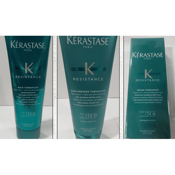 Kerastase Kerastase Resistance Therapiste Shampoo Conditioner And Serum Trio 16 31 Oz Walmart Com Walmart Com