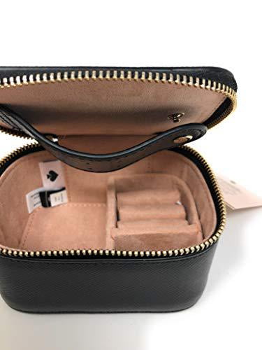 kate spade new york jewelry holder travel box black saffiano leather -  