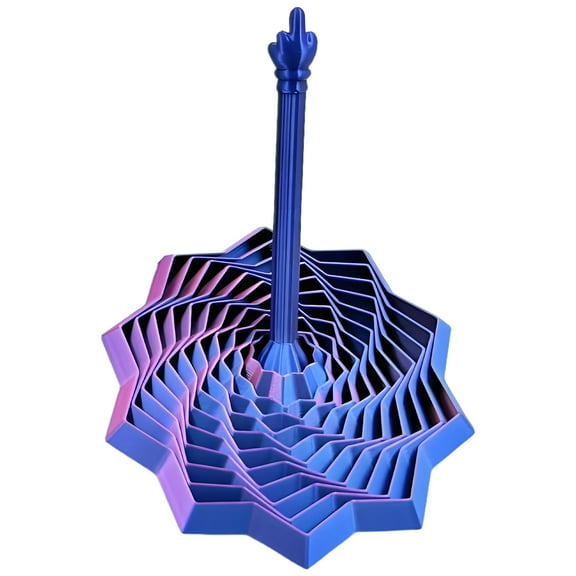 BESTSKY Figette Toys Adults,Decagram Star 3D Printed Fidgets,Sensory Fidget Star with Handle,Stress Relief Toys Adults for Mindful Meditation Tool,Purple,S