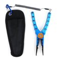 thumbnail image 3 of Blue Fishing Lure Pliers Tongs Multifunction Aluminum Alloy Hook Remover Tool Equipment, 3 of 5
