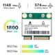 thumbnail image 5 of RTL8852BE WiFi 6 Network Card with 8DBI Antennas BT 5.2 Mini PCI-E A, 5 of 5