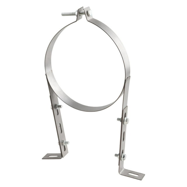 Correa de pared de tubería de chimenea, soporte de la tubería de ventilación B soporte de acero inoxidable soporte para la pared colgante de anillo