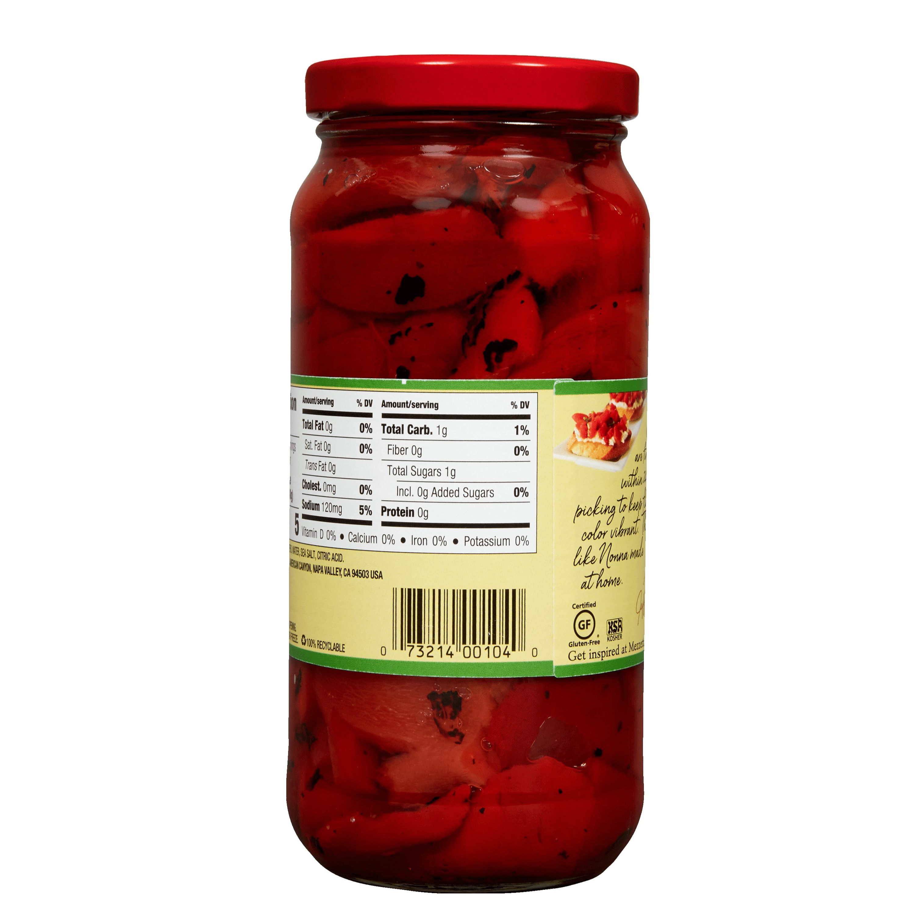 Mezzetta Roasted Red Bell Peppers, 16 oz Jar