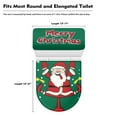 thumbnail image 5 of Renewold Stretchable Toilet Seat Covers Set of 2Happy Santa Toilet Lid Cover with Elastic Bottom Merry Christmas Tank Lid Covers Keep Toilet Bathroom Clean, 5 of 6