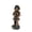 Faux Bronze - Girl, variant on Xbrand 24" H Faux Bronze Magnesium Oxide Walking Boy Garden Statue w/Small Flower Plant Pot, Outdoor Décor, Natural Design Sculpture