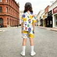 thumbnail image 3 of Grblisyd Back to School Girls Two Piece Sets Short Sleeve Tshirts Back to School Summer Outfits Size 6-14, 3 of 5
