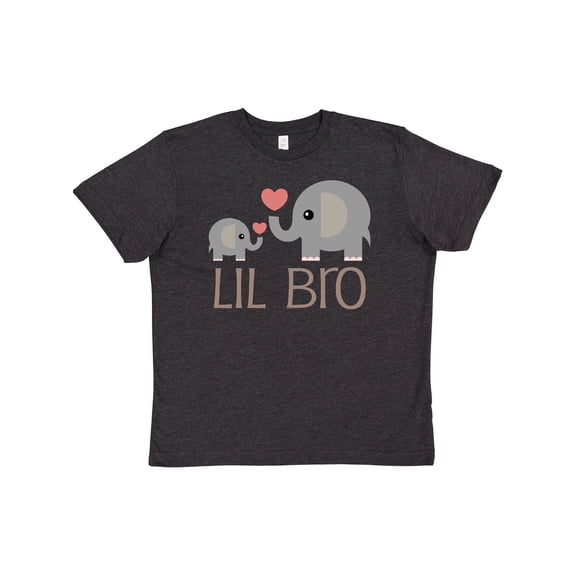 Inktastic Lil Bro Matching Elephant Youth T-Shirt