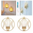 thumbnail image 1 of de 2, candeliere de pared de hierro, candeliere para colgar en , decoración de apliques de pared para dormitorio, comedor dorado Colco candelabro de pared, 1 of 8