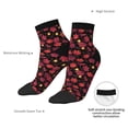 thumbnail image 6 of Pofeuu Beautiful Maple Leaf Lantern Print 30cm Socks, Adult Running Hiking Socks for Youth and Adult, 6 of 7