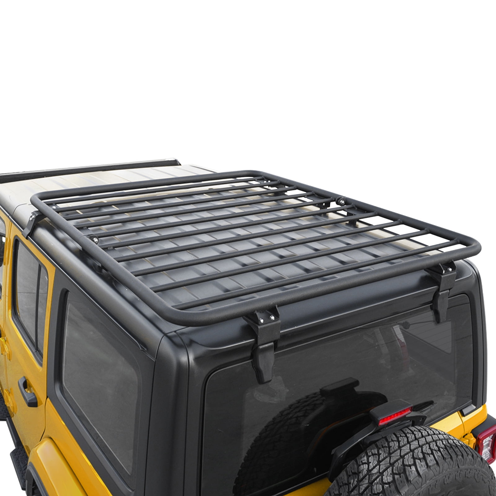 EAG Hard Top Flat Roof Rack Luggage Carrier Compatible with 2018-2021  Wrangler JL 2 Door and 4 Door 