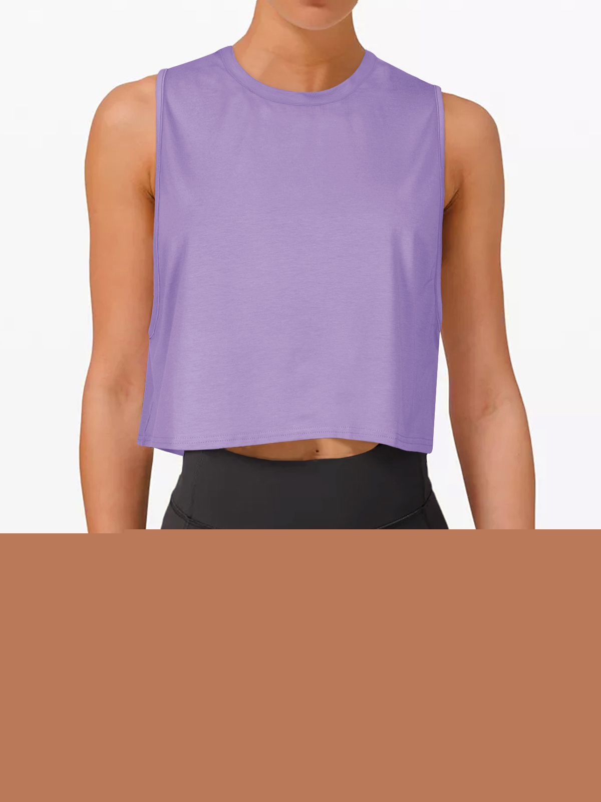 thumbnail image 2 of ADREAMLY Workout Tank Top Sleeveless Sports Shirt Loose Crop Tops for Women, 2 of 6