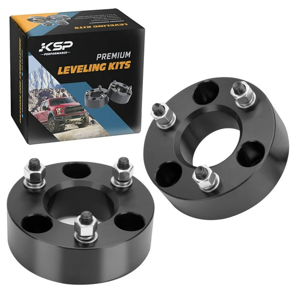 KSP 2.5" Leveling Kit for Ram 1500 4WD, 2.5 inch Front Lift Kit for 2006-2024 Ram 1500 4x4, Aluminum Suspension kit CNC Strut Spacers Level Kit for 2005-2011 Dakota 2WD 4WD, 2006-2009 Raider 2WD 4WD