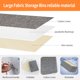 thumbnail image 3 of Cubos de almacenamiento Tulinstiraga de lino plegables, 3 unidades, grandes, color gris, 3 of 9