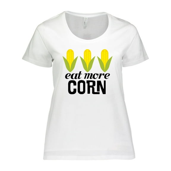Inktastic Eat More Corn Women's Plus Size T-Shirt