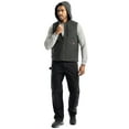 thumbnail image 3 of Wrangler Workwear Men's Durable Quilted Lined Hooded Duck Work Vest, Size S-5XL, 3 of 11
