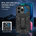 thumbnail image 6 of For iPhone 11 Pro Max Case with Belt Clip Holster, Heavy Duty Military Grade Drop Protective, 360° Rotating Kickstand Shockproof TPU Shell Durable Rugged Cover For iPhone 11 Pro Max, Blue, 6 of 15