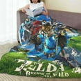 thumbnail image 2 of The Legend Of Zelda Throw Blanket Couch Bed Sofa Soft Lightweight Warm Cozy Flannel Fleece Bed Blanket For Kids Adults Gift Multiple Sizes Available 40"X30", 2 of 8