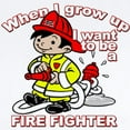 thumbnail image 2 of CafePress - When I Grow Up Firefighter Infant Bodysuit - Baby Light Bodysuit, Size Newborn - 24 Months, 2 of 4