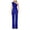 Blue, variant on Women Jumpsuits and Rompers Elegant,Womens Plus Size Pants,Women's Solid Color High-Waisted Strapless One-Shoulder Sequin Casual Long Jumpsuit White M