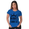 thumbnail image 3 of I Like Big Boats and I Cannot Lie Womens Slim Fit Graphic Tee Brisco Brands M, 3 of 5