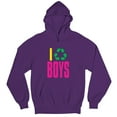 thumbnail image 5 of I Recycle Boys Puff Print Sweatshirt Funny Dating App Humor Single Independent Heart Breaker Relationship Hoodie, 5 of 7