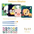 thumbnail image 3 of 4 PCS Painting by Numbers for Kids Birthday Gift DIY Acrylic Oil Painting Kits for Home Wall Decor (8x8inch), 3 of 6